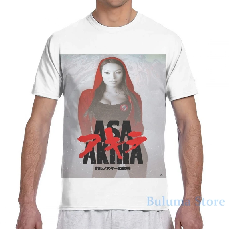 Мужская футболка с анимацией Asa Akira женская модная со сплошным принтом для