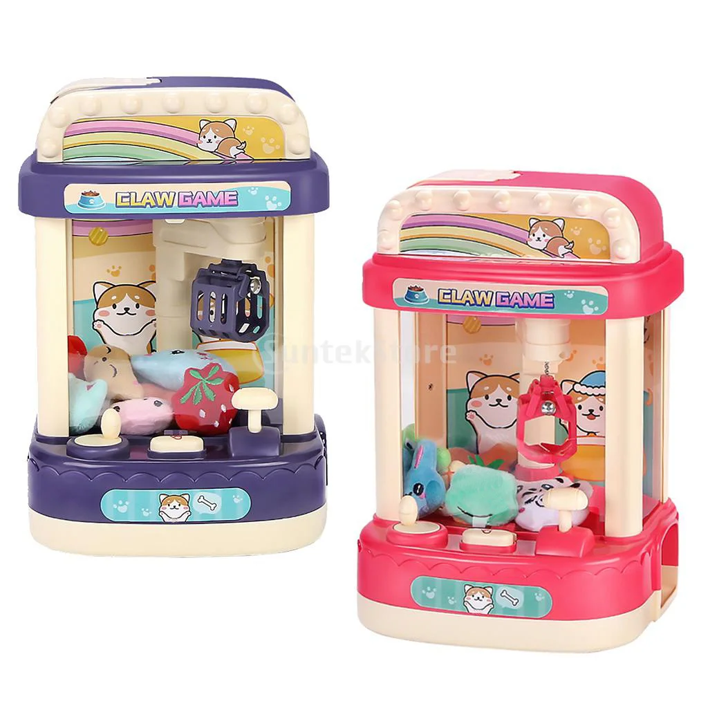 

Mini Candy Claw Machine -Electronic Tabletop Arcade Game with LED Lights Sounds