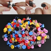 50pcs metal rubber pins back brooch buckle button clasps for needlework butterflies brooch back caps diy jewelry accessories