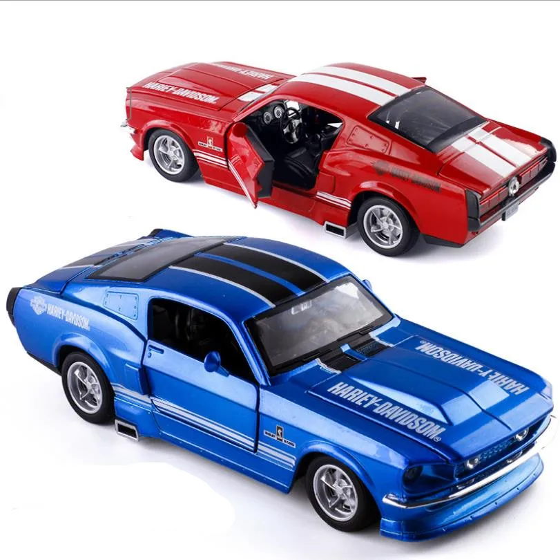 1:32 Ford Mustang модель автомобиля из сплава детские развивающие игрушки имитация