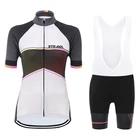 Женский комплект из джерси и шортов, летний комплект одежды для велоспорта с коротким рукавом, рубашка для велоспорта и езды на велосипеде