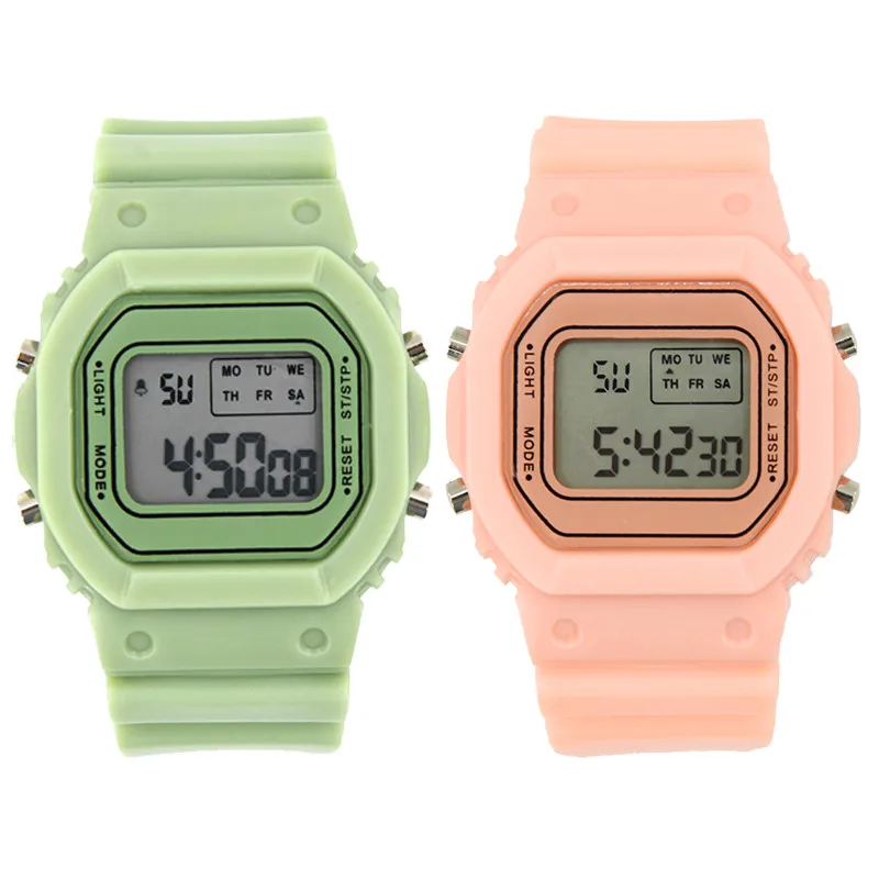 

New Silicone Jelly Led Watch Waterproof Sports Week Calendar Kids Watch Reloj Digital Mujer Relogio Feminino Boy Girl Gift Clock