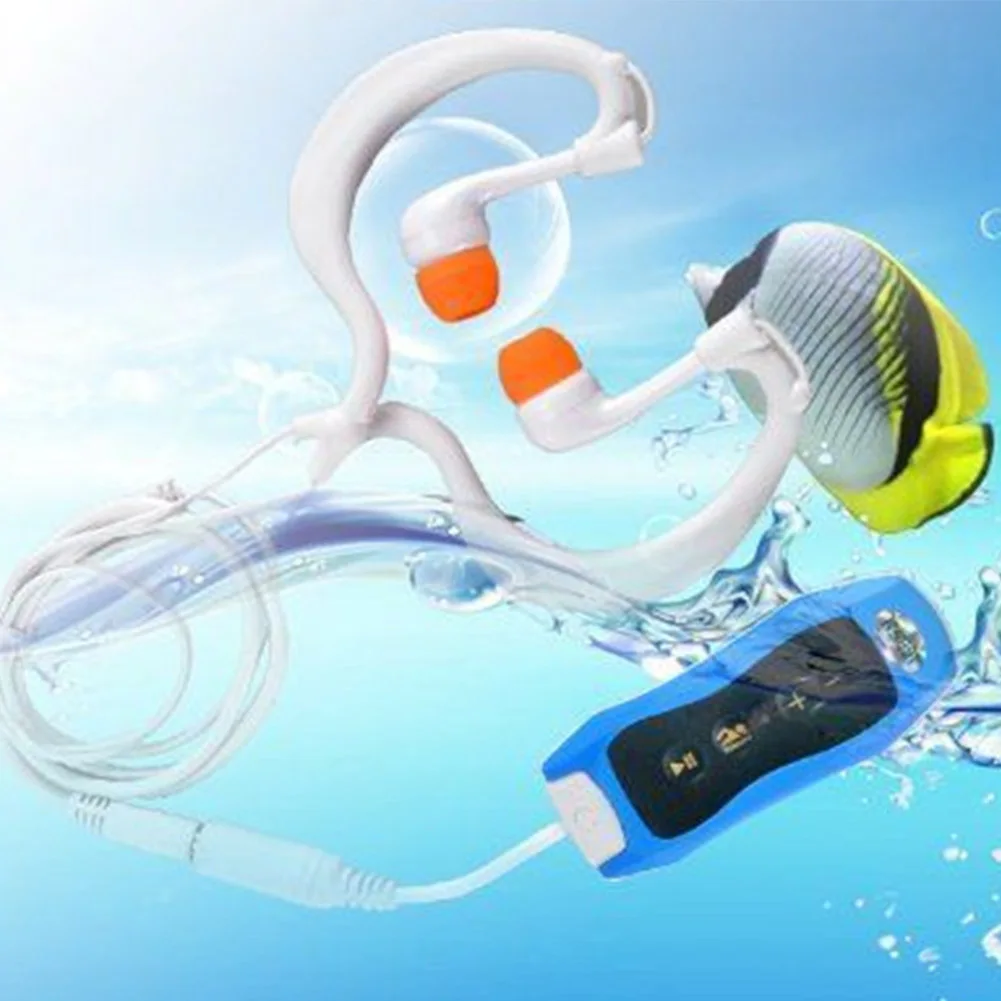

USB2.0 MP3 Music Player Swimming IPX8 Waterproof Diving With Cable Water Sports Multifunction Rechargeable FM Radio Handheld