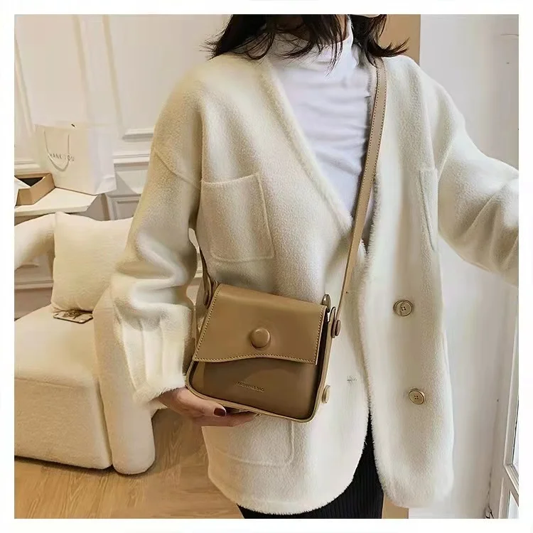 Luxury retro female bag texture casual simple western style one shoulder messenger small square bag wallet