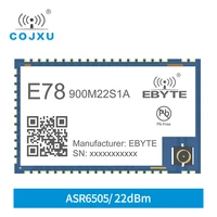 asr6505 sx1262 lora 868m 915m spread frequency lora transceiver lorawan soc low power wireless module cojxu e78 900m22s1a