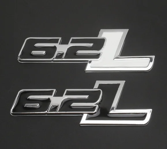 

3D Metal 6.2L Auto Trunk Tailgate Emblem Badge Decals Sticker Car Accessories