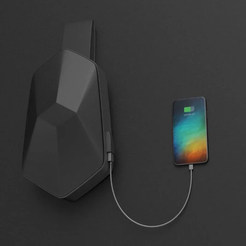 Xiaomi mijia TAJEZZO polyhedron сумка рюкзак водонепроницаемая Спортивная черная камуфляжная сумка на грудь для путешествий кемпинга