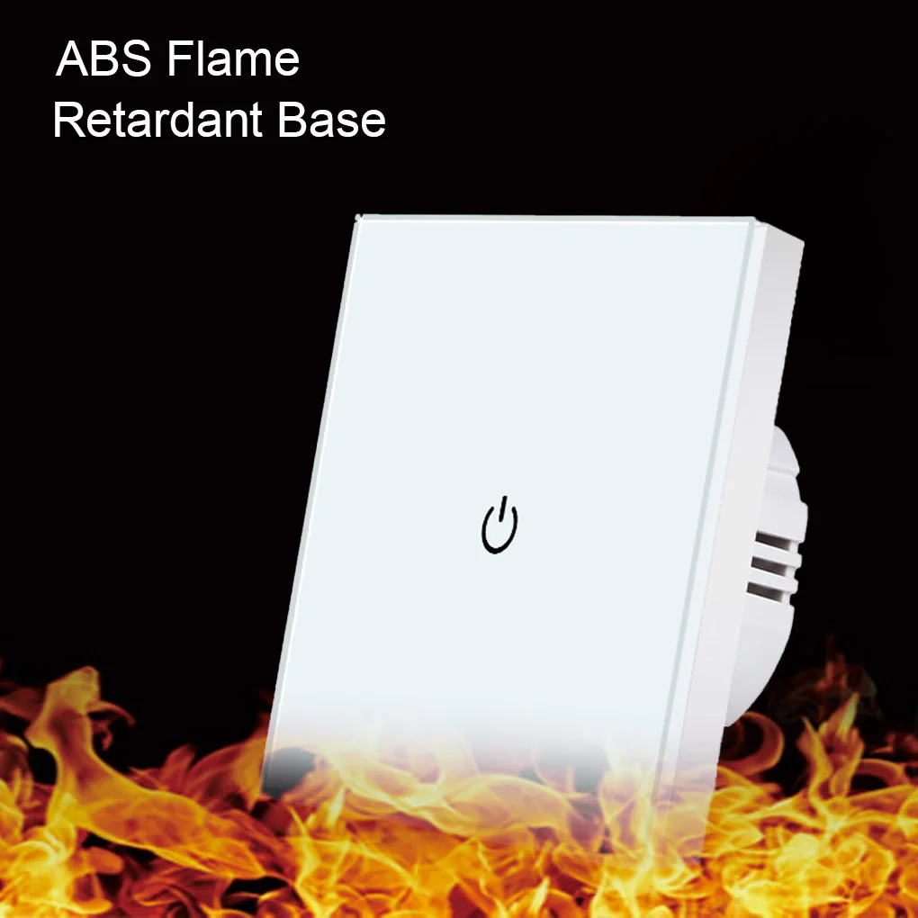 

EU Plug Touch Switch Panel Light Button Switches Replacement Circuit Protection Lamp Lighting Controller with LED Indicator