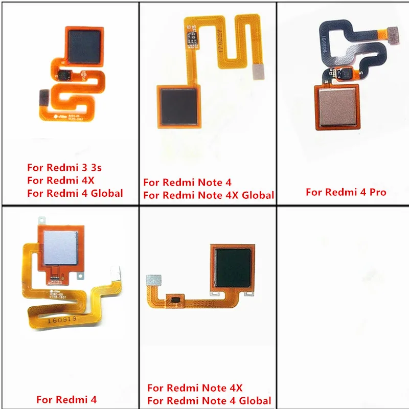 

Back Home Return Key Menu Button Fingerprint Sensor Flex Cable For Xiaomi Redmi 3 3s Note 4 4x Pro Global