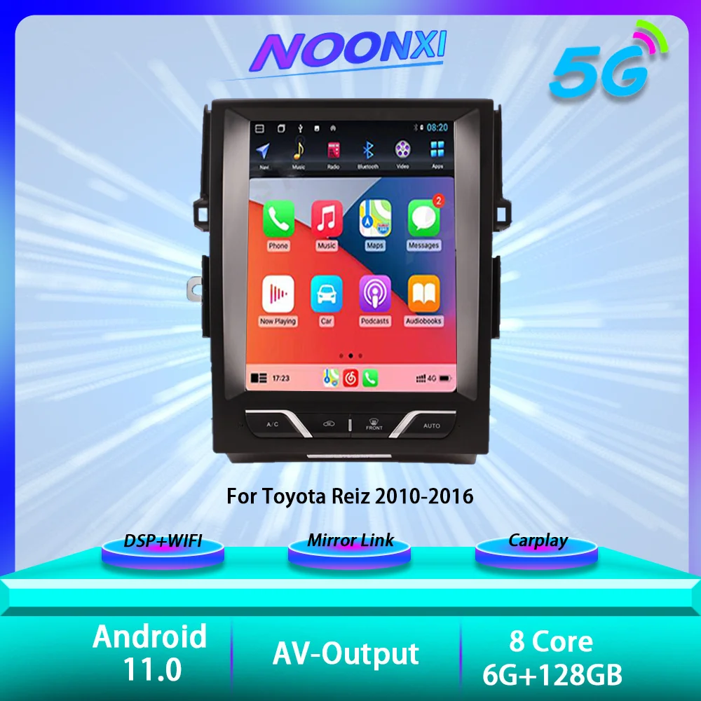 

For Toyota Reiz Mark X 2010 - 2016 Central Multimidia Android Auto Car Radio Coche Carplay Wireless Autoradio Navi Multimedia