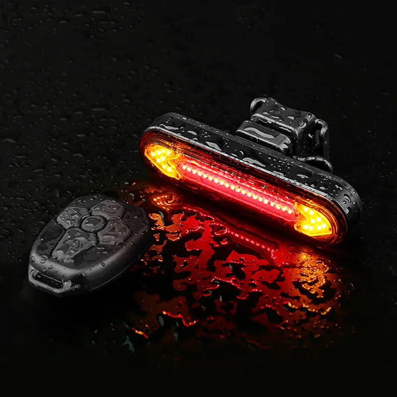 Bike Light Remote Turn Signal Bicycle Tail for USB Rechargeable Rear LED Safety Warning Lantern | Спорт и развлечения