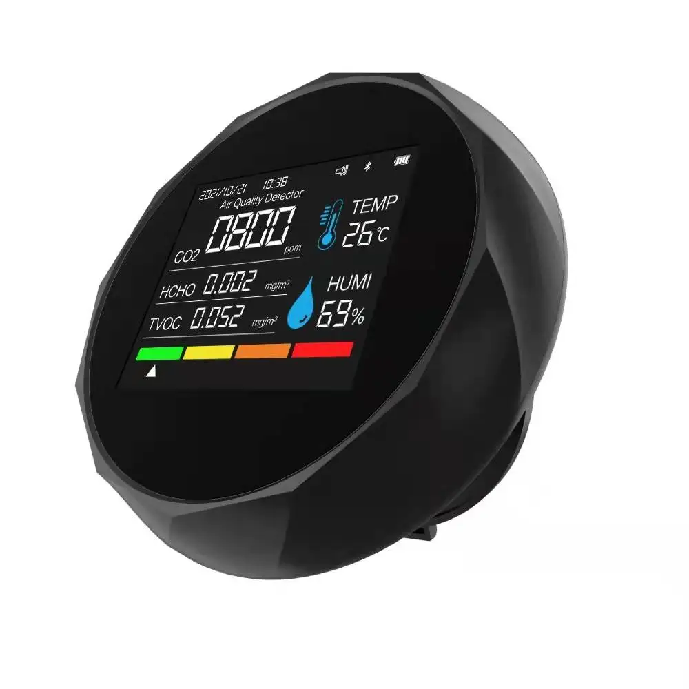 

Новинка 2022, Bluetooth app детектор углекислого газа, детектор углекислого газа, Датчик качества воздуха TVOC, хранение данных на 60 дней