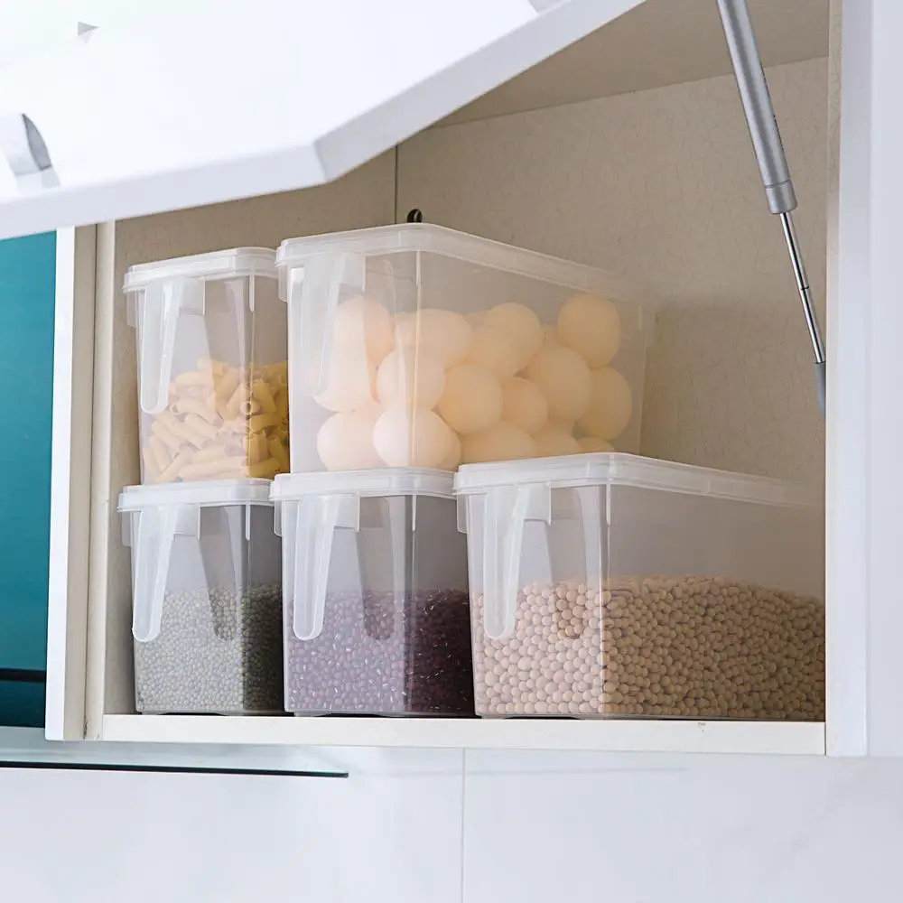 Кухонные большие пластиковые банки для хранения прозрачный холодильник фруктов