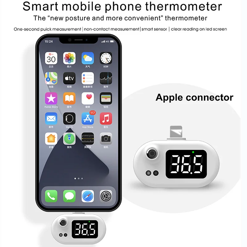 

Digital Thermometer Forehead Ear Non-Contact Body mobile phone Termometro Infrared LCD Adult Body Fever IR Children Thermometer