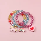 Радужный кулон Makersland, браслеты для детей, аксессуары, милые шармы, бусины, браслеты, модный дизайн ювелирных изделий, новинка 2020