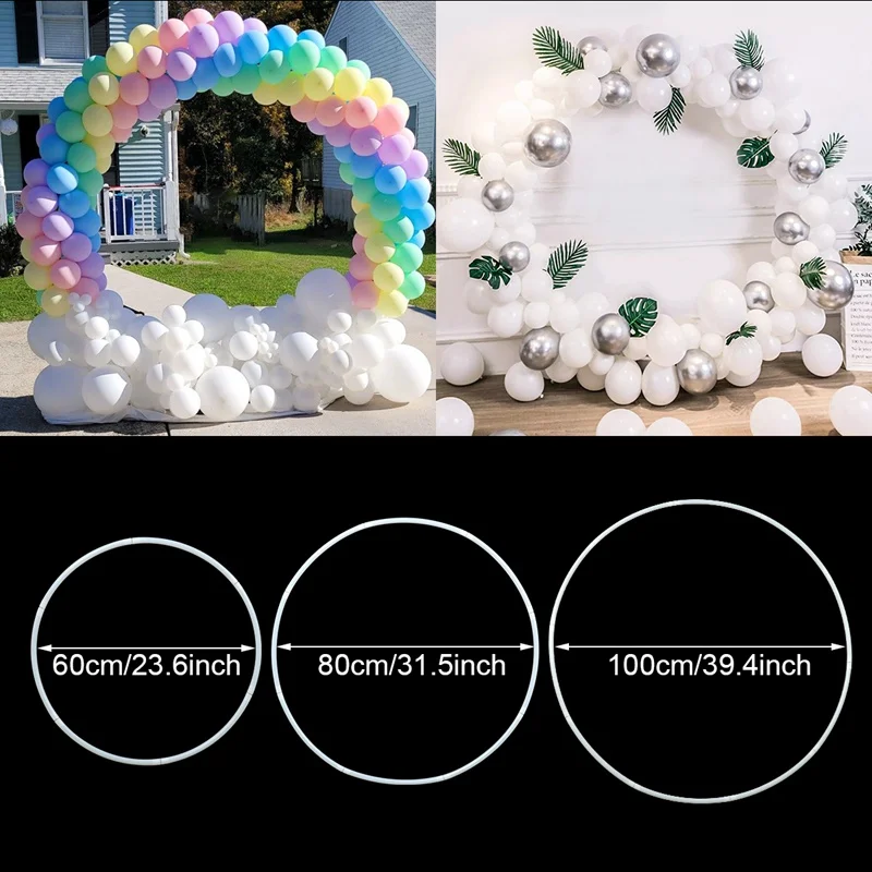 60/80/100 см пластиковые венок из искусственных цветов Свадебные украшения DIY арки