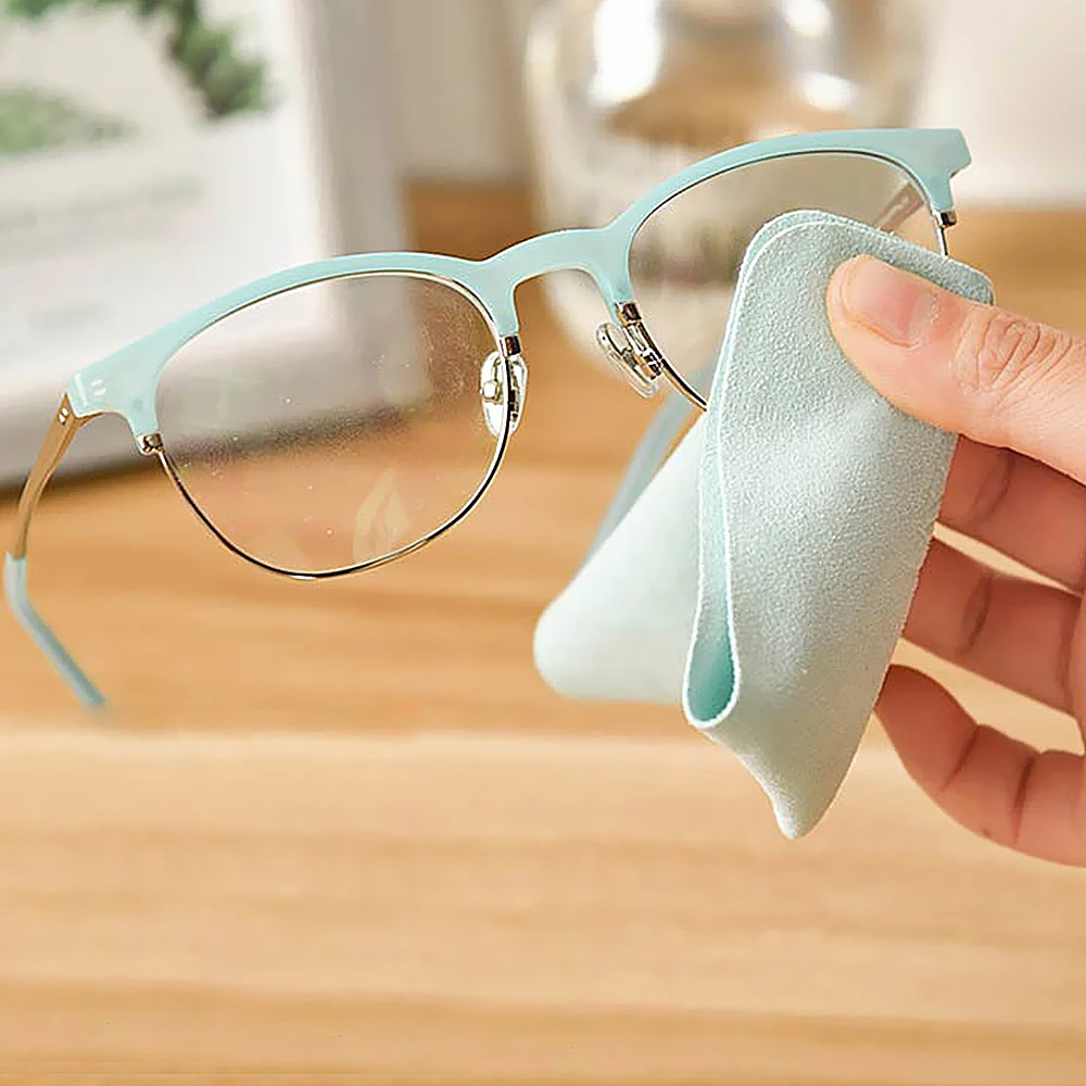 10 pcslots eyeglasses chamois glasses cleaner 150175mm microfiber glasses cleaning cloth for lens phone screen cleaning wipes free global shipping