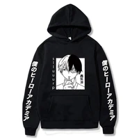 hoodie anime anime harajuku shoto todoroki graphic my hero academia print unisex sweatshirt pullover loose casual tops hoody