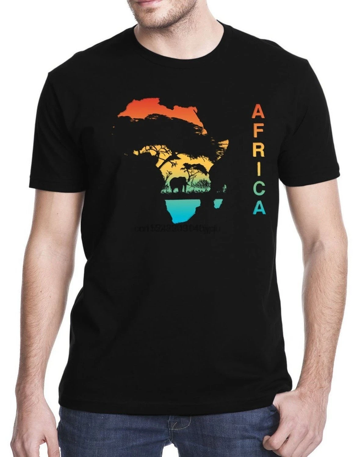 Африканская черная футболка |