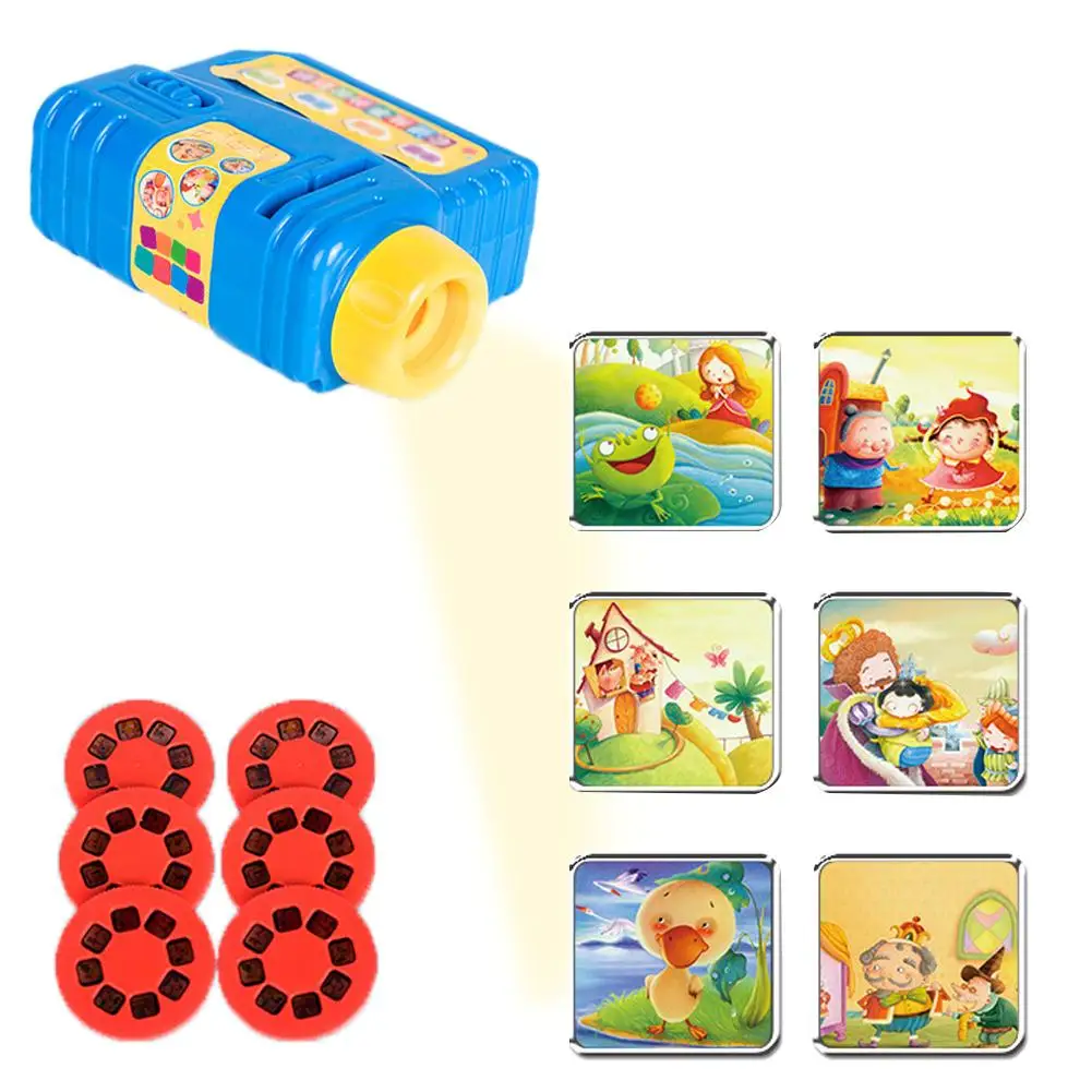 

Проектор для рассказа историй для детей, игрушки-пазлы светильник раннего развития со светодиодсветильник кой