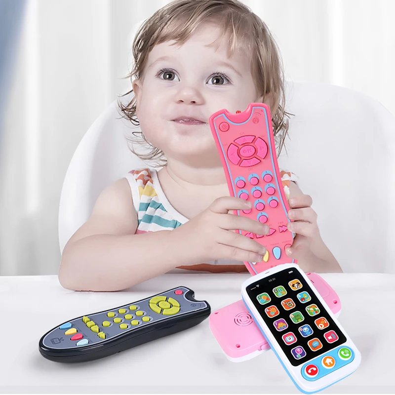 

New Baby Music Mobile Phone Toy Colorful Electric TV Remote Controller Learning Numbers Early Educational Machine Toys for Kids