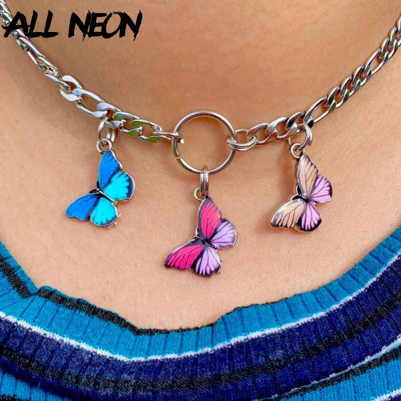 Модное ожерелье чокер с бабочкой ювелирное украшение на шею ювелирные изделия из