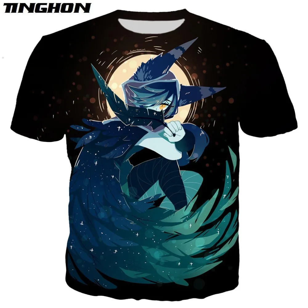 Женская/мужская футболка с 3D-принтом летняя в стиле Харадзюку