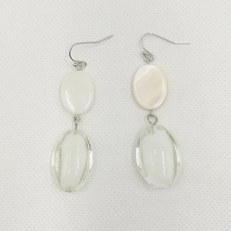 Новинка модные поделки женские ракушки глазурь бутик висячие украшения серьги с