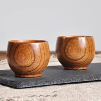 2pcs wooden beautiful tea cup wine bowl ceremony drinks turkish arab coffee cups natural paint made from natural wood sets