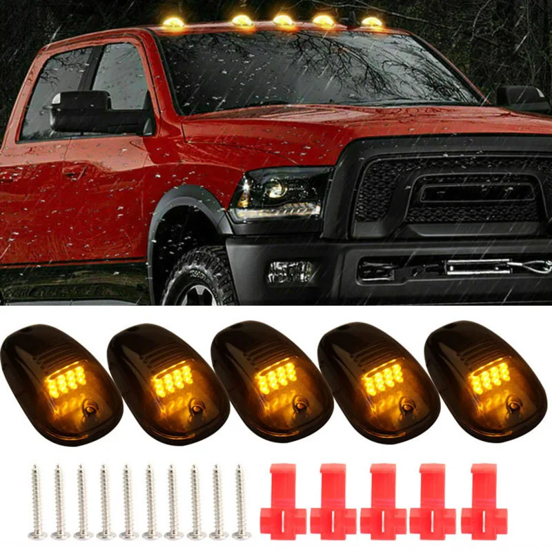 

Lens Cab Roof Lights Running 12V- 24V For Ford SUV Truck Top 12-LED ABS