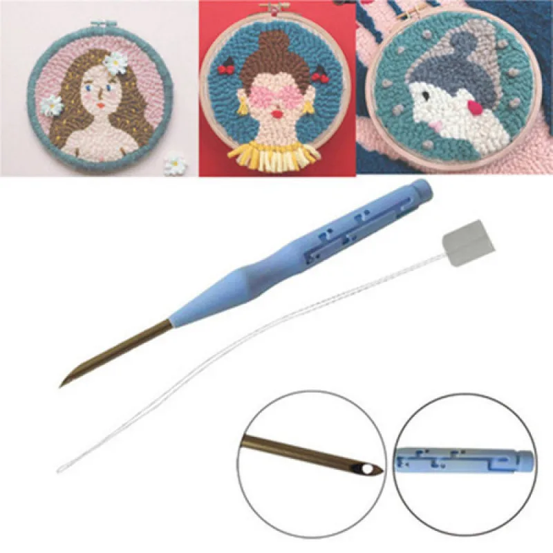 

1pcs Adjustable embroidery needle punching needle craft embroidery needle DIY handmade sewing needle accessories poke needle