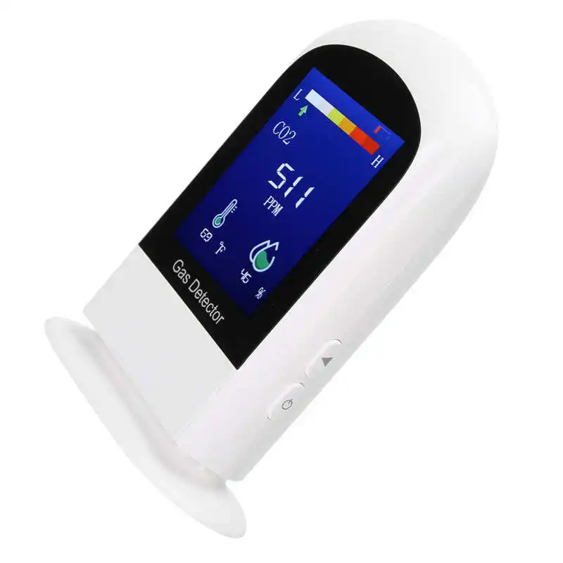 

Gas Detector 3in 1 Carbon Dioxide Air Quality Monitor with Temperature Humidity Display USB CO2 Meter Tester Gas Meter