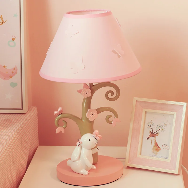 

Children's Bedside Table Lamp Princess Creative Dimming Lamp for Girls' Bedroom Bedside Warm Lovely Decoration Cartoon Desk Lamp