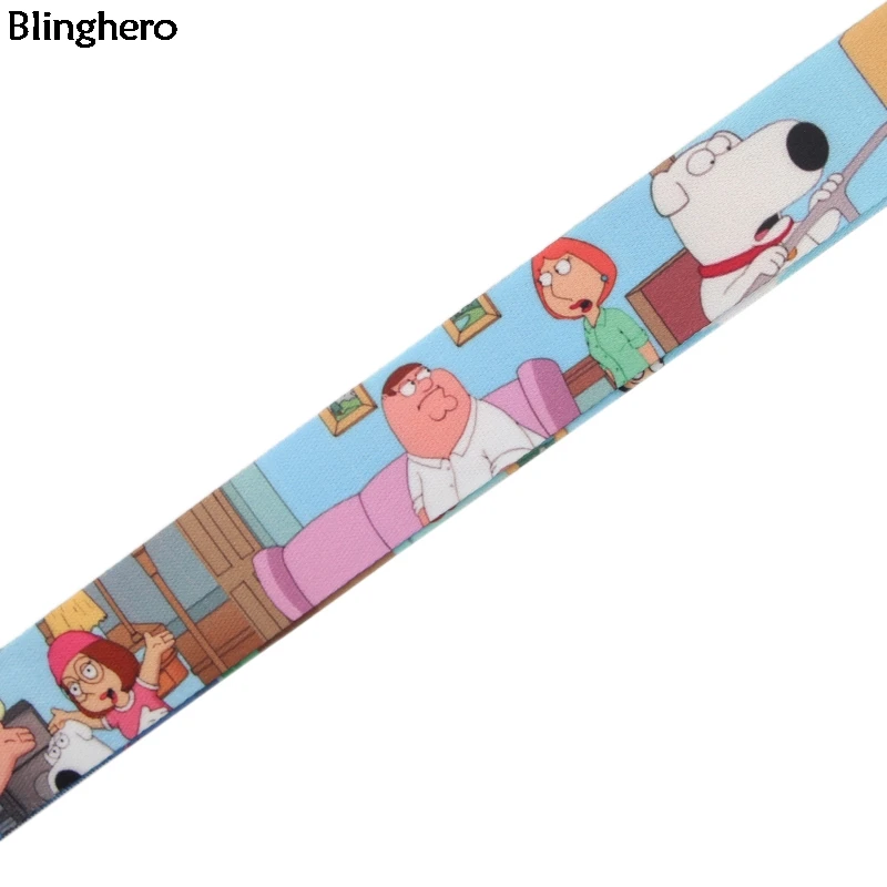 Blinghero семья Guy шнурок для ключей мультфильм дети шнурок телефон ключи держатель шнурки для подвешивания шеи ремни DIY модный аксессуар BH0174