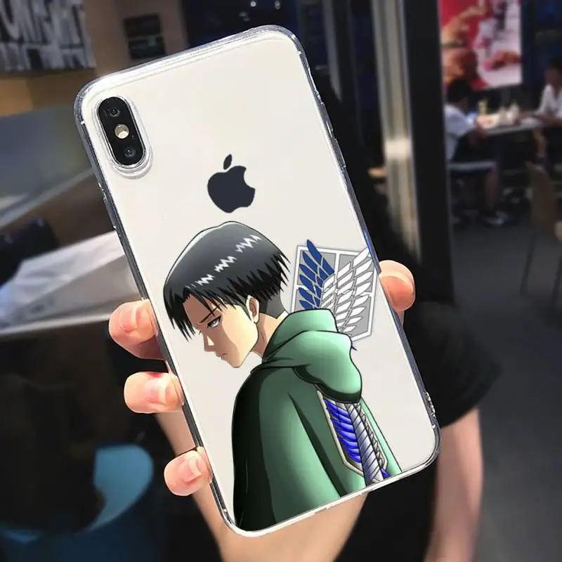 

attack on titan ANIME cartoon Phone Case Transparent soft For iphone 5 5s 5c se 6 6s 7 8 11 12 plus mini x xs xr pro max