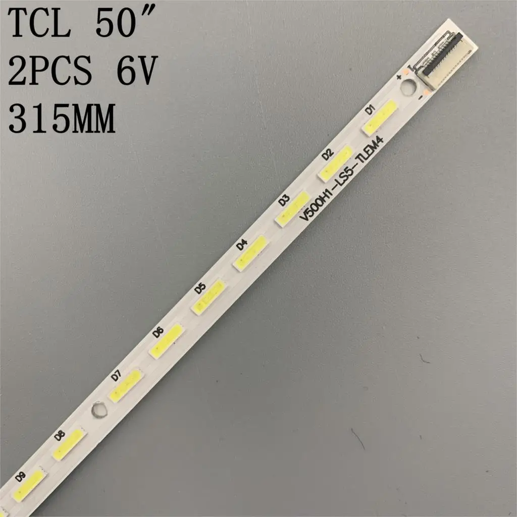 Фото 2 шт./лот Светодиодная лента для подсветки TCL 50 дюймов Освещение 2 шт./лот Светодиодная лента для подсветки TCL 50 дюймов Освещение