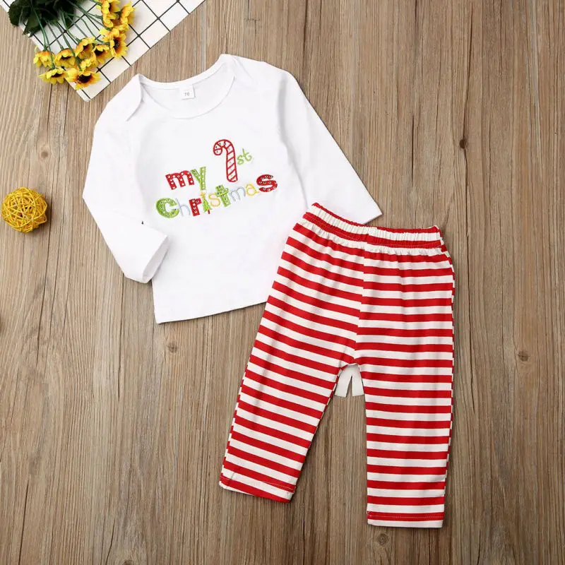 2 шт. футболка и длинные штаны для новорожденных девочек|Комплекты одежды| |