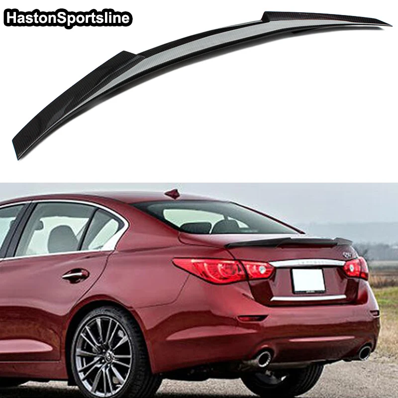 Модифицированный спойлер Q50 M4 для заднего багажника из углеродного волокна