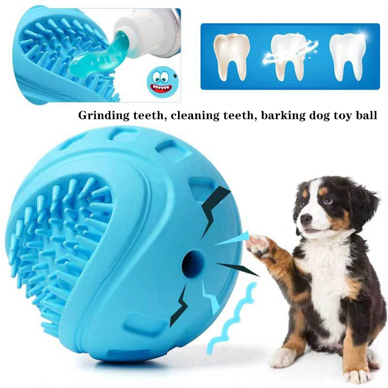 

Cute Dog Squeaky Toys Durable Teeth Cleaning Chewing Ball Puppy Chew Toys Pet Supplies for Dogs TS1 dog accessories