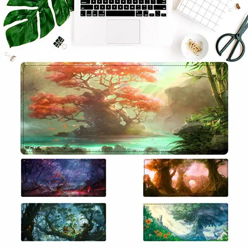 

Nice Landscape tree Gaming Mouse Pad Gaming MousePad Large Big Mouse Mat Desktop Mat Computer Mouse pad For Overwatch