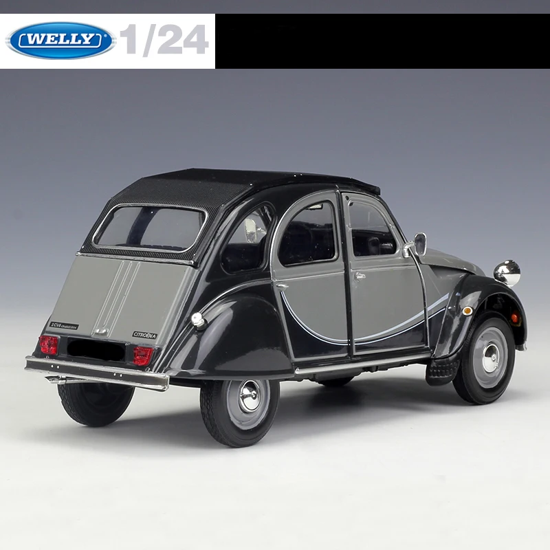 WELLY 1:24 весы CITROEN 2CV 6 Charleston литье под давлением металлическая классическая модель автомобиля игрушечный автомобиль из сплава для детей Коллекция подарков