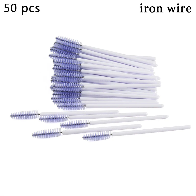 05 50pcs Disposable Eyelash Brush Makeup Brushes Mascara Wands Applicator Spoolers Eyebrow Brush For Eyelash Extension Makeup Tools - Handle Color: 05