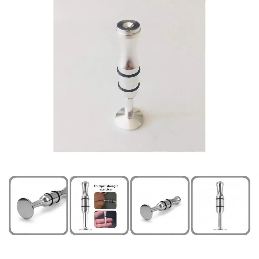 

Silver Functional Recreational Trumpet Exerciser Mouth Anti-aging Trumpet Exerciser Mouth No Odor for Entertainment