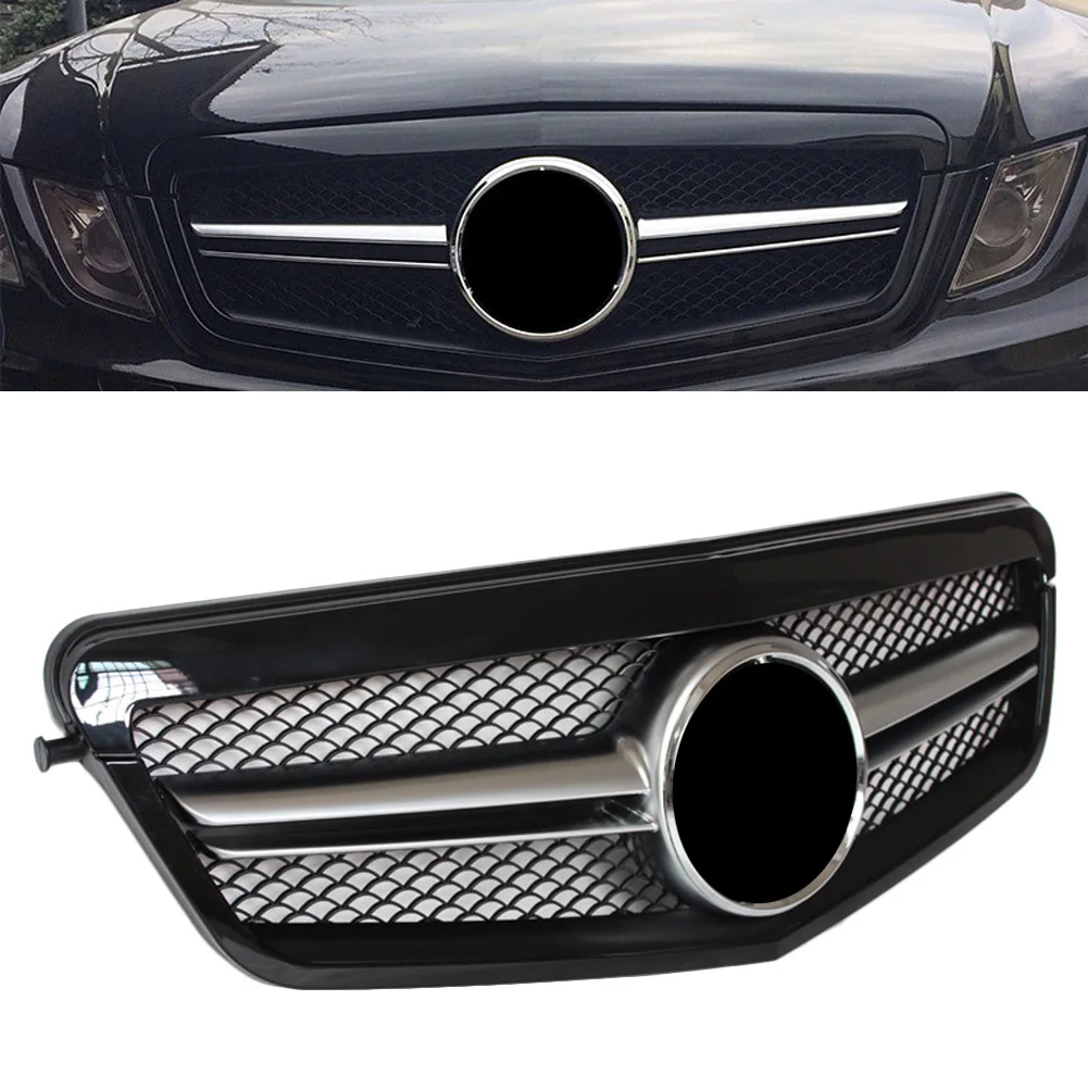 Автомобильный передний гриль верхний для Mercedes Benz E Class W212 S212 2010 2011 2012 2013 глянцевый