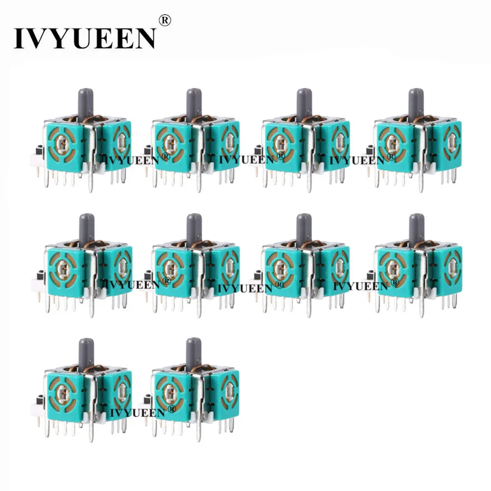 

IVYUEEN 10 Pcs 3D Analog Thumb Stick Sensor Potentiometers Repair Parts for Microsoft Xbox 360 Controller Gamepad Joystick