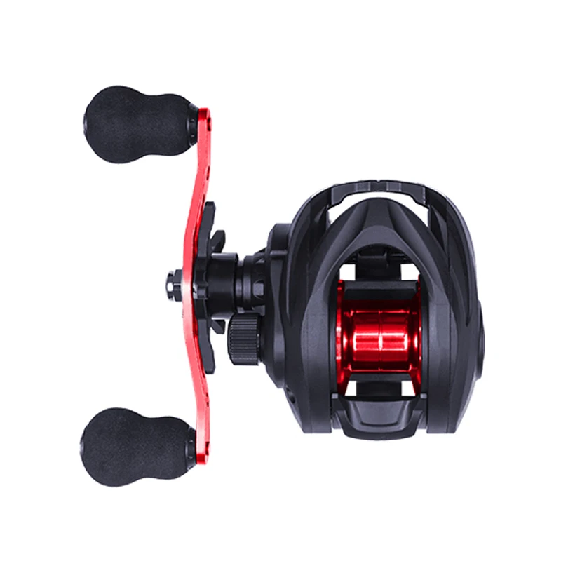 

Universal Fishing Reel 6.3/1 High Speed Gear Ratio Saltwater Baitcasting Reel 8kg Max Drag Low Profile Metal Spool Fishing Wheel