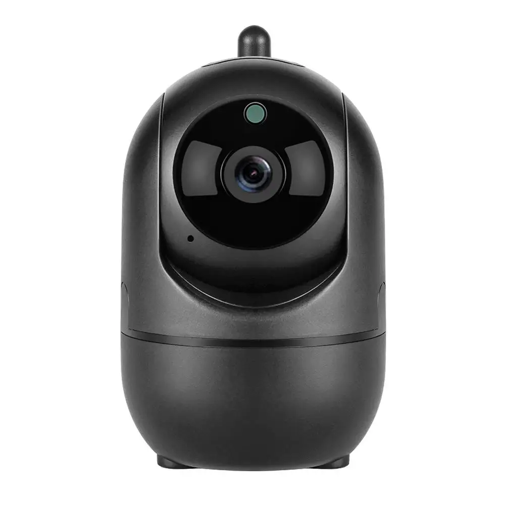 Black EU 1080P Pan Tilt беспроводная wifi веб-камера с автоматическим отслеживанием безопасности человека дома CCTV сетевая камера ЕС веб-камеры - Цвет: Black EU
