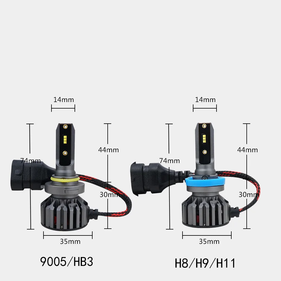 Светодиодные Автомобильные фары BAISHIDE 9005 H4 H7 h1 led mini H3 H8 H9 H11 HB3 9006 HB4 9012 ZES