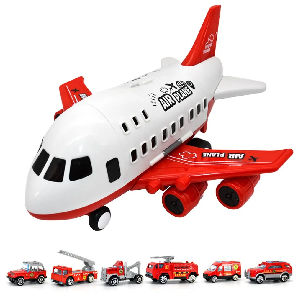 

Airplane Toys For Children Large Storage Transport Aircraft With Alloy Truck Truck Vehicle Airliner Car Toy Gift For Kid
