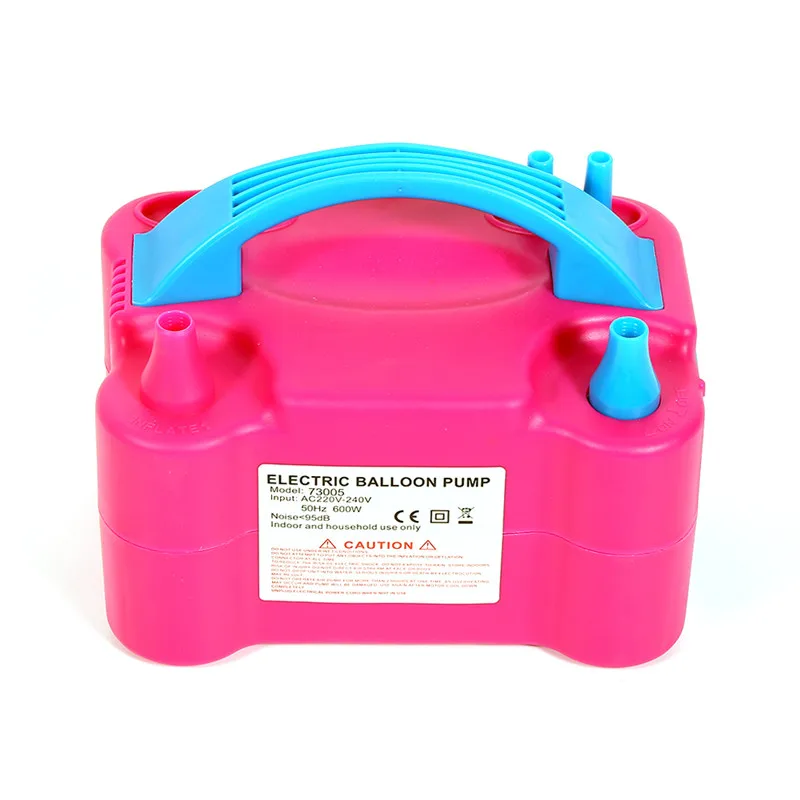 

Car Accessories Electric Air Balloon Pump, Portable Dual Nozzle Inflator/Blower for Party Decoration - 110V 600W Rose Red HWC